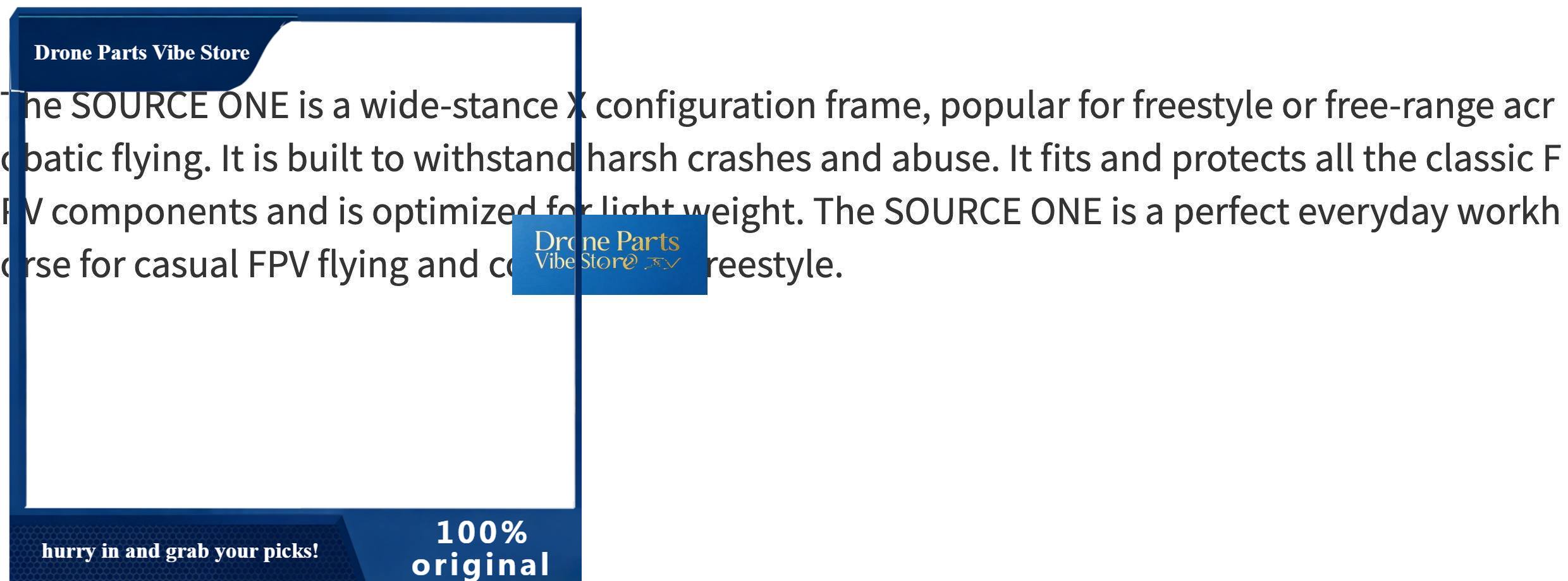 Tbs Fpv Source One - قطع غيار طائرات بدون طيار: إطار