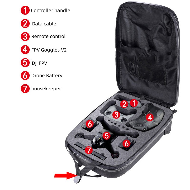 حقيبة الظهر غطاء واقٍ مزخرف له - مراجعة Fpv Drone Bag وسعره