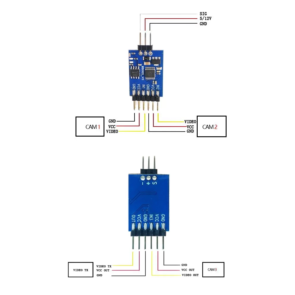 وحدة تبديل فيديو ثلاثية القنوا - مراجعة Fpv Drone Battery وسعره